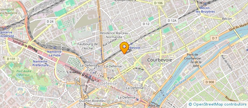localisation de l'entreprise MONSIEUR DANIEL LEJOUR à COURBEVOIE