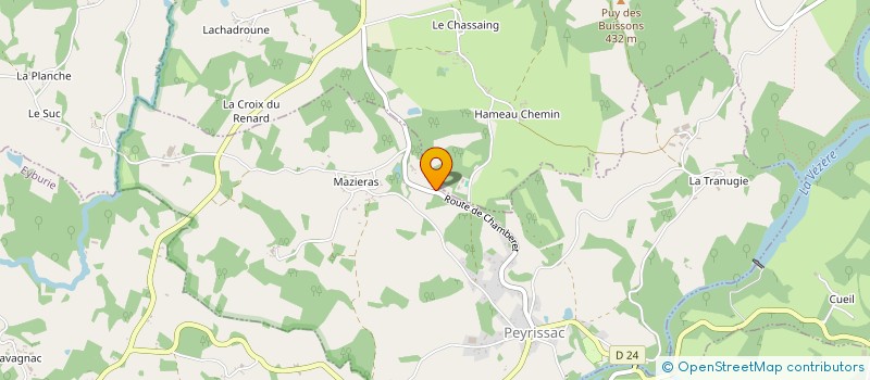 localisation de l'entreprise MONSIEUR DANIEL LELONG  PEYRISSAC