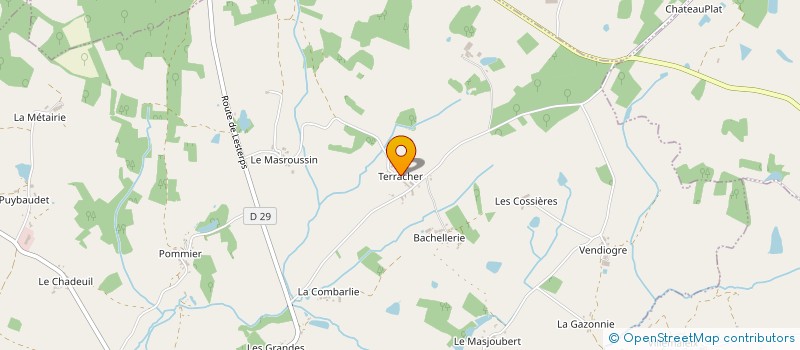 localisation de l'entreprise MONSIEUR DANIEL LEMASSON à SAULGOND