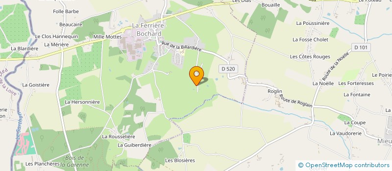 localisation de l'entreprise MONSIEUR DANIEL LEMOINE à LA FERRIERE BOCHARD
