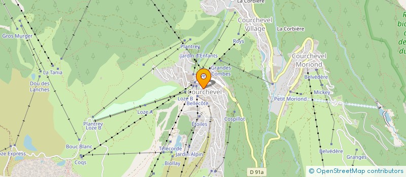 localisation de l'entreprise MONSIEUR DANIEL LEPEUDRY à COURCHEVEL