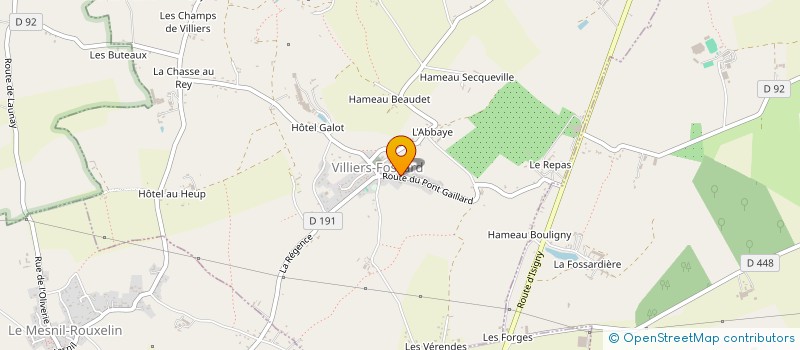 localisation de l'entreprise MONSIEUR DANIEL LEPOULTIER  VILLIERS-FOSSARD