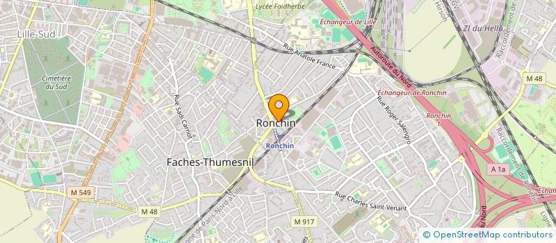 localisation de l'entreprise MONSIEUR DANIEL LERANT à RONCHIN