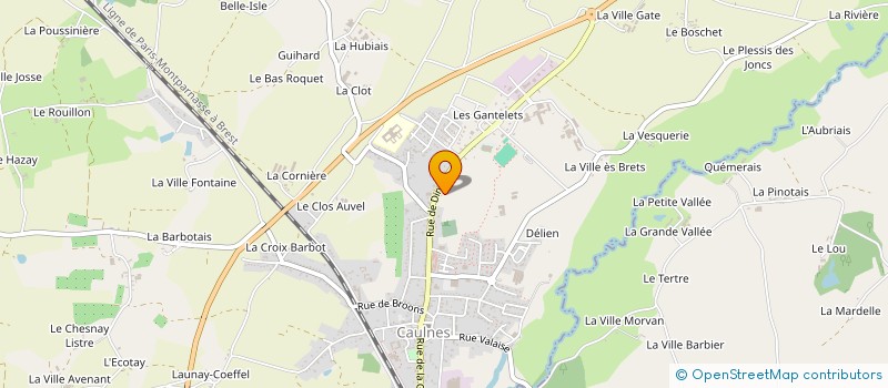 localisation de l'entreprise MONSIEUR DANIEL LERAY à CAULNES