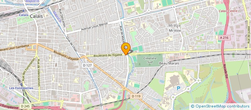 localisation de l'entreprise MONSIEUR DANIEL LEROUX  CALAIS