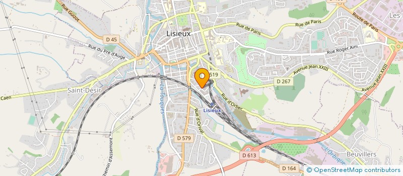 localisation de l'entreprise MONSIEUR DANIEL LEROY à LISIEUX