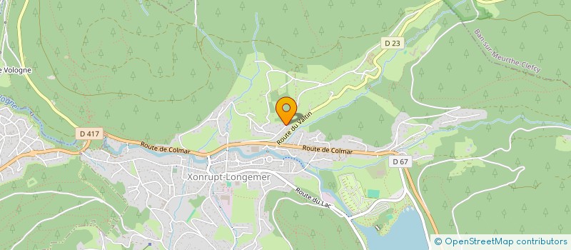 localisation de l'entreprise MONSIEUR DANIEL LESCAILLEZ  XONRUPT-LONGEMER