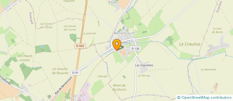 localisation de l'entreprise MONSIEUR DANIEL LESOURD  BERLANCOURT