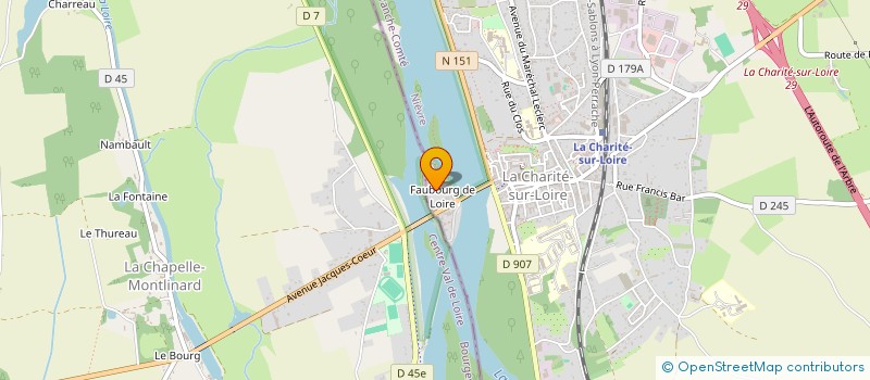 localisation de l'entreprise MONSIEUR DANIEL LETOURNEUX à LA CHARITE-SUR-LOIRE