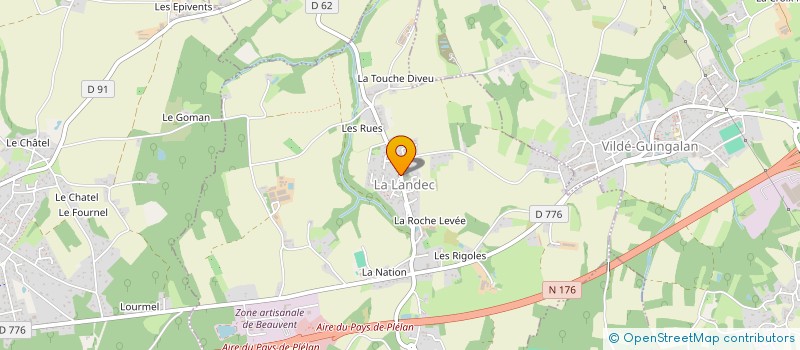 localisation de l'entreprise MONSIEUR DANIEL LEUX à TREBEDAN