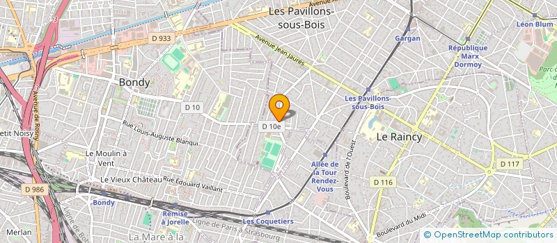 localisation de l'entreprise MONSIEUR DANIEL LEVASSEUR à LES PAVILLONS-SOUS-BOIS