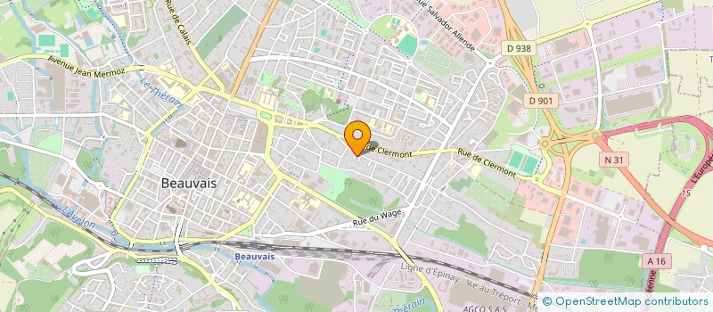 localisation de l'entreprise MONSIEUR DANIEL LEVIEIL  BEAUVAIS