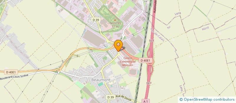 localisation de l'entreprise MONSIEUR DANIEL LEWANDOWSKI  HENIN-BEAUMONT