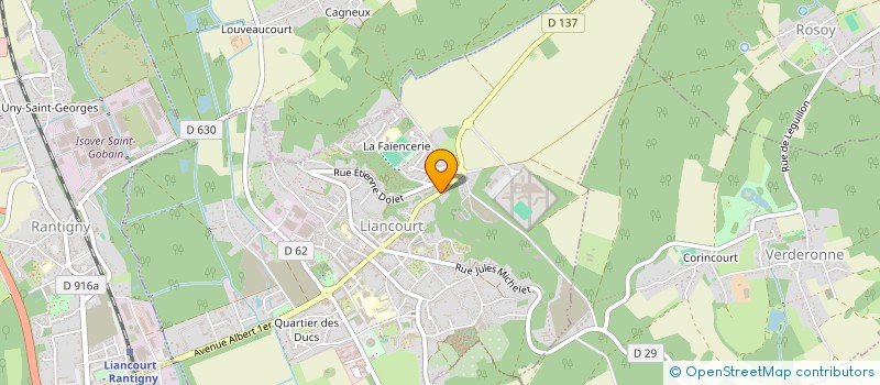 localisation de l'entreprise MONSIEUR DANIEL LEZEAU  LIANCOURT