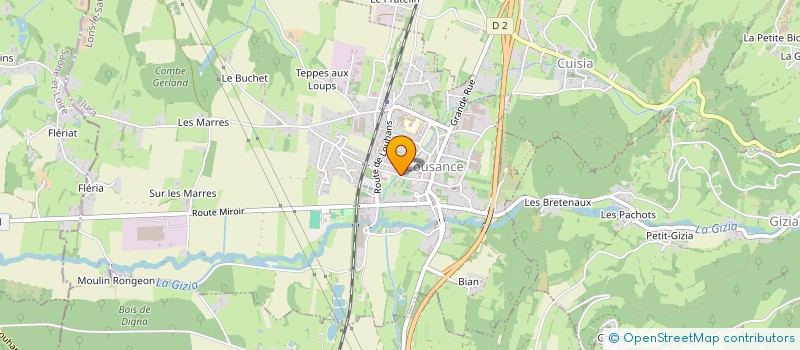 localisation de l'entreprise MONSIEUR DANIEL LIEVIN  COUSANCE