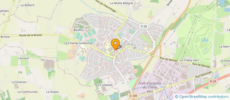 localisation de l'entreprise MONSIEUR DANIEL LIGERON à LE RHEU