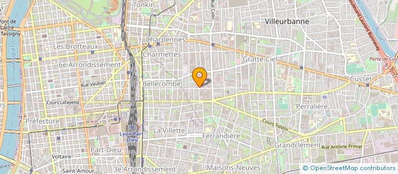 localisation de l'entreprise MONSIEUR DANIEL LINAGE  VILLEURBANNE