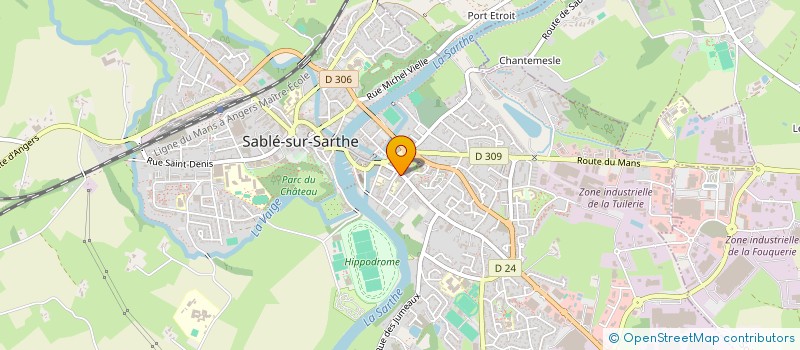localisation de l'entreprise MONSIEUR DANIEL LOBREAU à SABLE-SUR-SARTHE