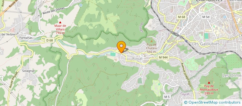 localisation de l'entreprise MONSIEUR DANIEL LOPEZ BERMUDEZ  ROYAT