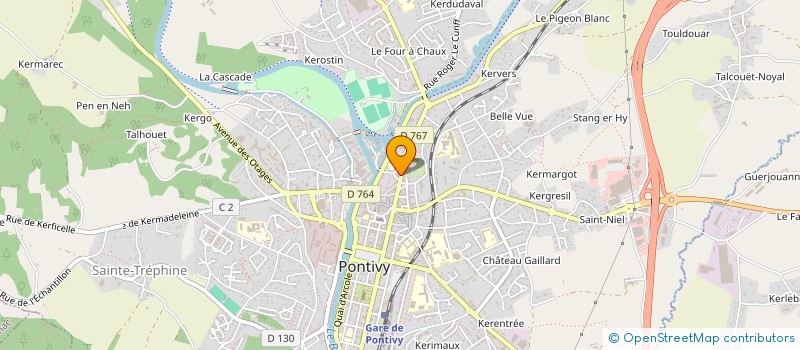 localisation de l'entreprise MONSIEUR DANIEL LORGUILLOUX à PONTIVY