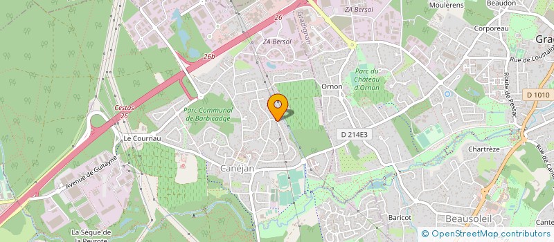 localisation de l'entreprise MONSIEUR DANIEL LORIN  CANEJAN