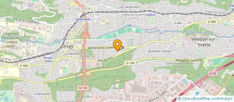 localisation de l'entreprise MONSIEUR DANIEL LORIOT à ORSAY