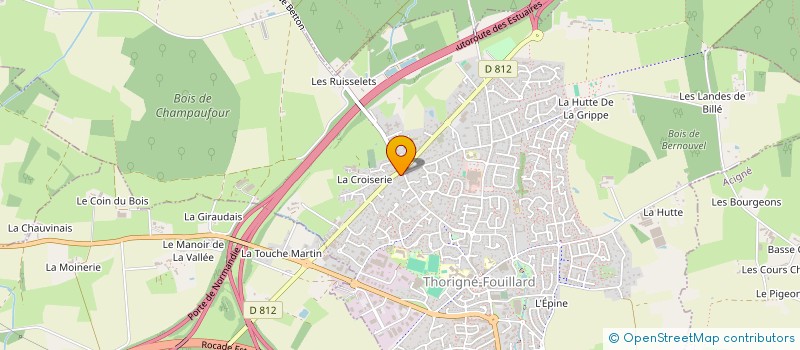 localisation de l'entreprise MONSIEUR DANIEL LOTTON  THORIGNE-FOUILLARD