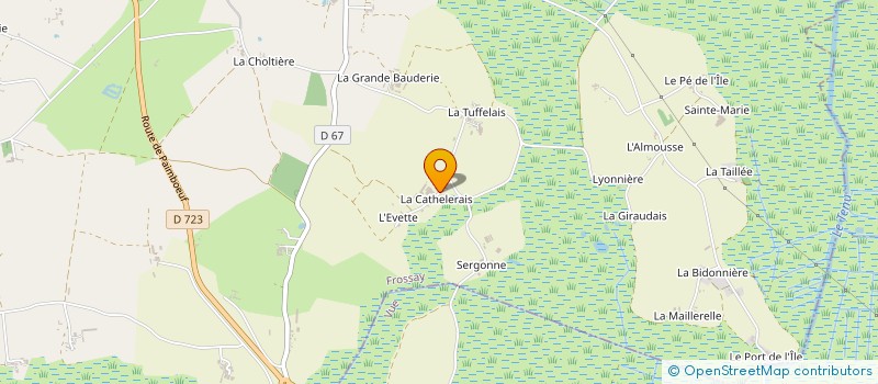 localisation de l'entreprise MONSIEUR DANIEL LOUERAT à FROSSAY
