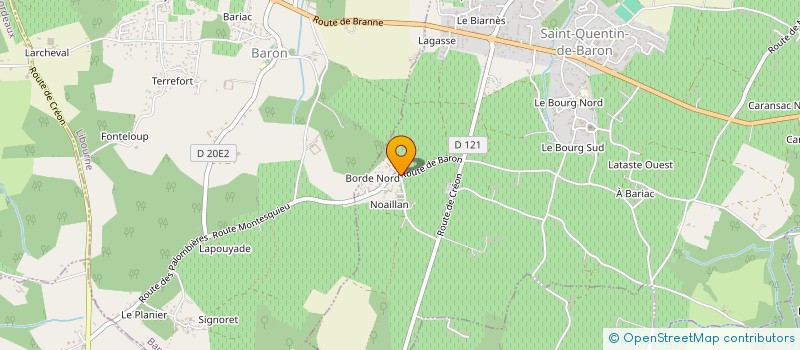 localisation de l'entreprise MONSIEUR DANIEL LOURENCO  SAINT-QUENTIN-DE-BARON