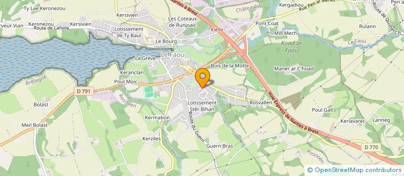 localisation de l'entreprise MONSIEUR DANIEL LUCAS  LE FAOU