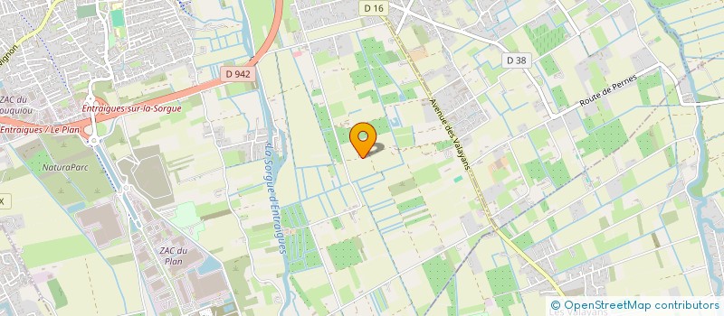 localisation de l'entreprise MONSIEUR DANIEL LUCIEN ALAIN ZANCHI  ENTRAIGUES-SUR-LA-SORGUE