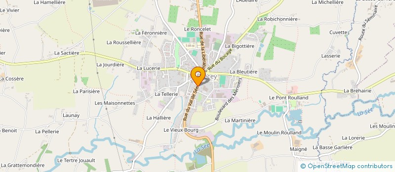 localisation de l'entreprise MONSIEUR DANIEL MACE  BRECEY