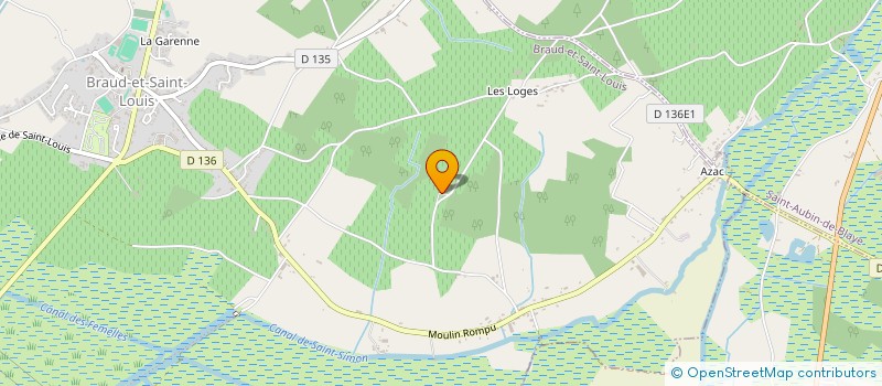 localisation de l'entreprise MONSIEUR DANIEL MAGISTERE  BRAUD-ET-SAINT-LOUIS