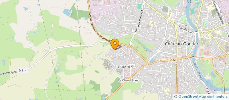 localisation de l'entreprise MONSIEUR DANIEL MAGNIEN à CHATEAU-GONTIER-SUR-MAYENNE