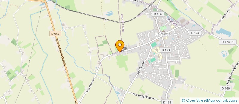 localisation de l'entreprise MONSIEUR DANIEL MAHIEU  LA GORGUE