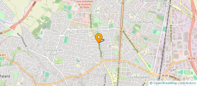 localisation de l'entreprise MONSIEUR DANIEL MAIA  FONTAINE-LES-DIJON
