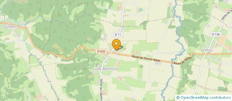 localisation de l'entreprise MONSIEUR DANIEL MAILHES  LUBY-BETMONT