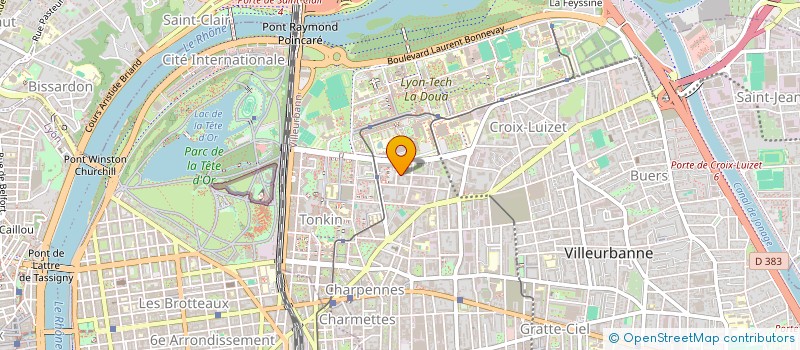 localisation de l'entreprise MONSIEUR DANIEL MAILLARD  VILLEURBANNE