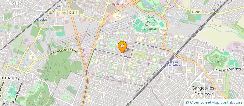 localisation de l'entreprise MONSIEUR DANIEL MAKENGO  SARCELLES