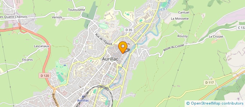 localisation de l'entreprise MONSIEUR DANIEL MALBOS à AURILLAC