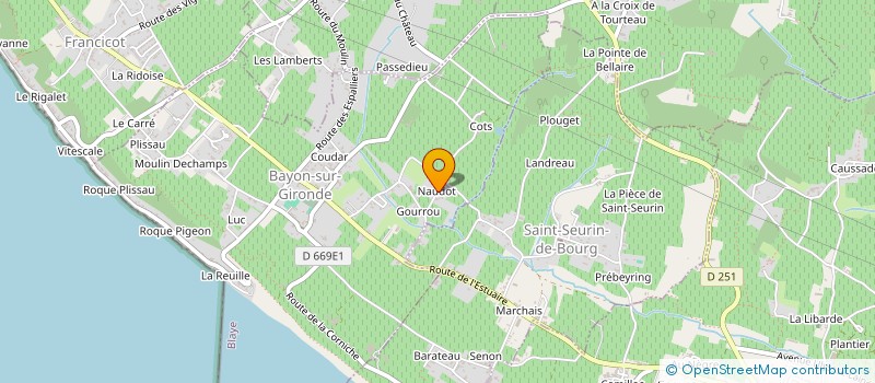 localisation de l'entreprise MONSIEUR DANIEL MALLO  BAYON-SUR-GIRONDE