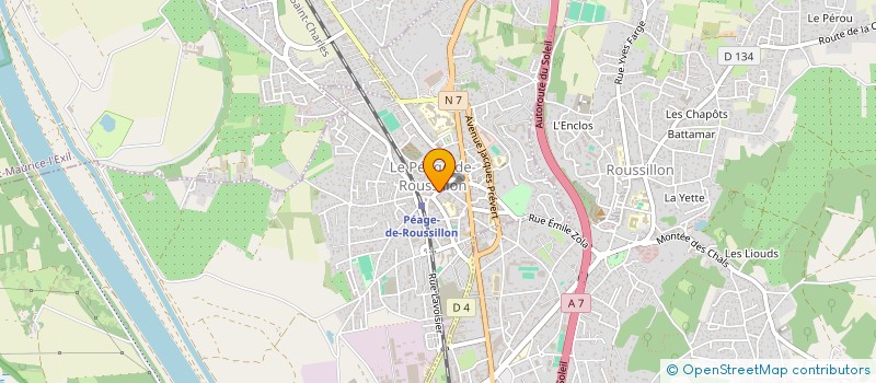 localisation de l'entreprise MONSIEUR DANIEL MANATA DE JESUS  LE PEAGE-DE-ROUSSILLON