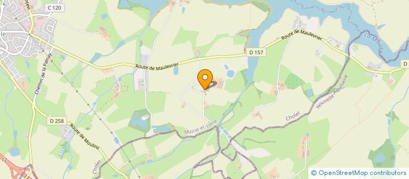 localisation de l'entreprise MONSIEUR DANIEL MANCEAU  SAINT-CHRISTOPHE-DU-BOIS