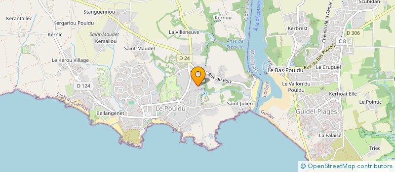 localisation de l'entreprise MONSIEUR DANIEL MANDIN  CLOHARS-CARNOET