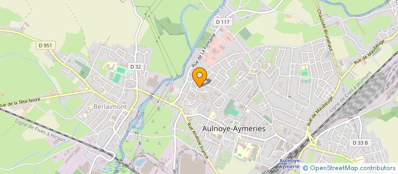 localisation de l'entreprise MONSIEUR DANIEL MANESSE  AULNOYE-AYMERIES