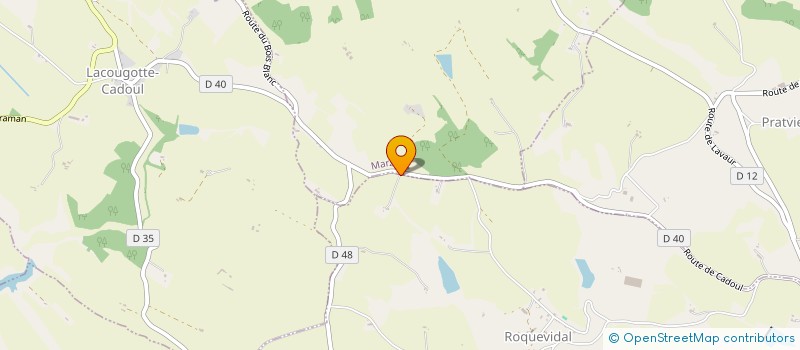 localisation de l'entreprise MONSIEUR DANIEL MANIGAUT  ROQUEVIDAL