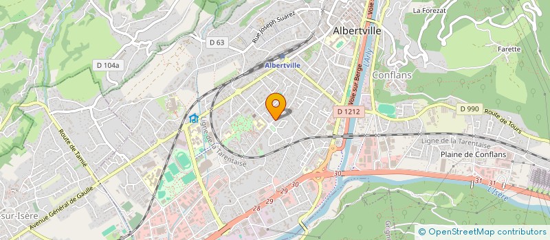 localisation de l'entreprise MONSIEUR DANIEL MANSORD à ALBERTVILLE