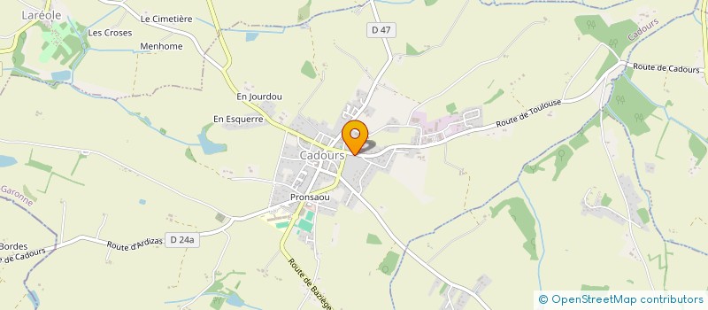 localisation de l'entreprise MONSIEUR DANIEL MANUEL  CADOURS