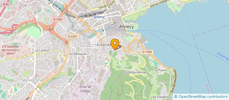 localisation de l'entreprise MONSIEUR DANIEL MANZANO à ANNECY