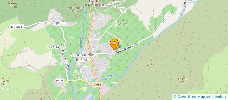 localisation de l'entreprise MONSIEUR DANIEL MANZONI  SAINT-BAUZILLE-DE-PUTOIS